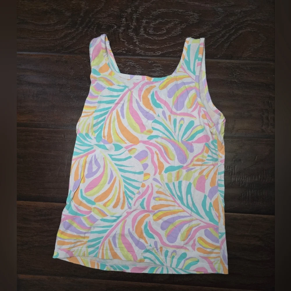 Old Navy Girls Floral Bright Tank Top Fitted XL